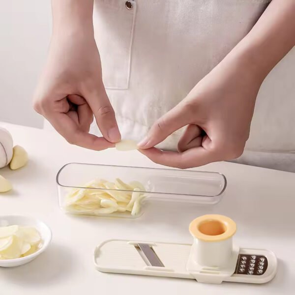 id-11134207-81zth-mev0d9v2l7nm64 Bawang Cutter Alat Penghalus Penggiling Bawang Putih Makanan Mini Pencacah Slicer 3 in 1 Serbaguna