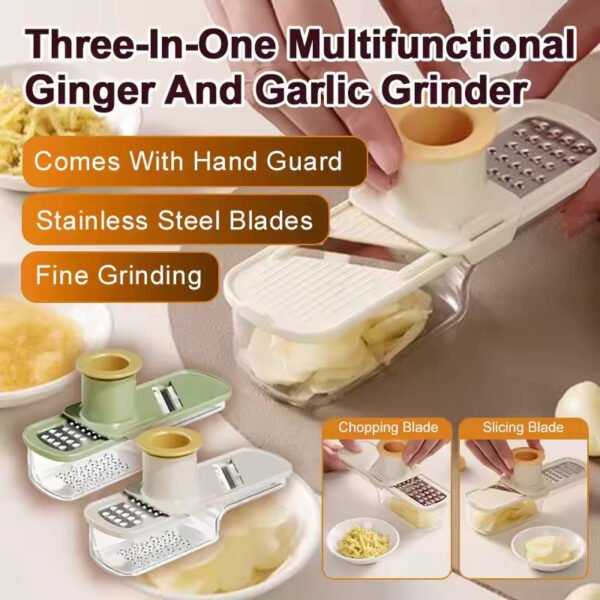 id-11134207-81zth-mev0d9v42l8n4f Bawang Cutter Alat Penghalus Penggiling Bawang Putih Makanan Mini Pencacah Slicer 3 in 1 Serbaguna