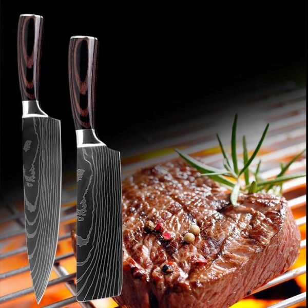 Pisau Dapur Damaskus Stainless Super Tajam Daging