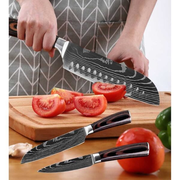Pisau Dapur Damaskus Stainless Super Tajam Daging