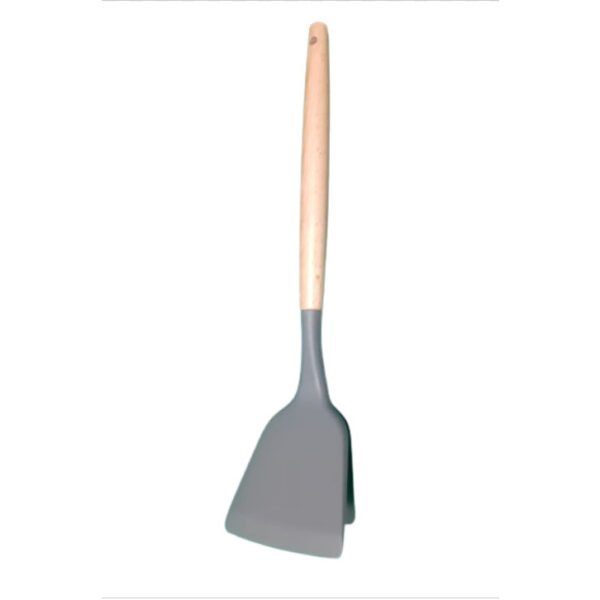 Spatula Silicone Gagang Kayu Tahan Panas