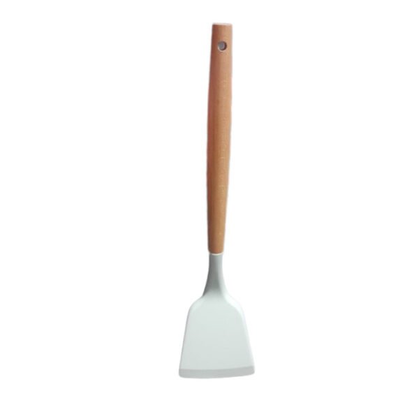 Spatula Silicone Gagang Kayu Tahan Panas