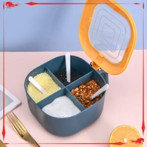 Kotak Tempat Bumbu Dapur 4in1 Kotak Menyimpan Bumbu