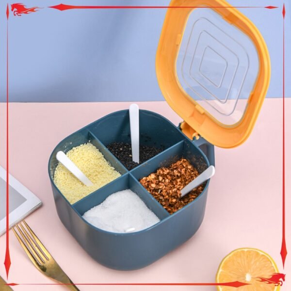 Kotak Tempat Bumbu Dapur 4in1 Kotak Menyimpan Bumbu