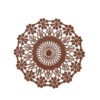Piring Plastik Rotan Motif Bunga