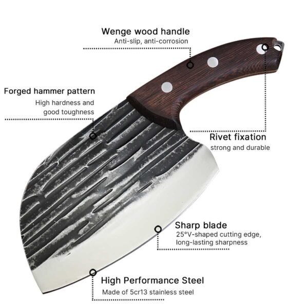 Pisau Dapur Daging Dan Tulang Stainless Steel