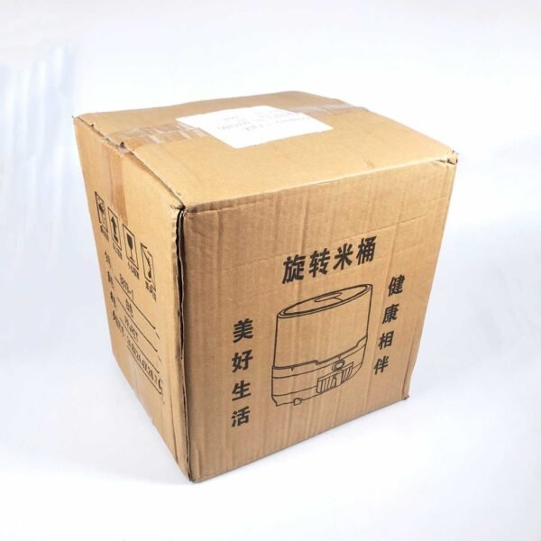 Dispenser Beras Bulat 5Kg Putar 360 Wadah Mewah Estetik