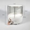 Dispenser Beras Bulat 5Kg Putar 360 Wadah Mewah Estetik