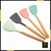 Spatula Silicone Gagang Kayu Tahan Panas