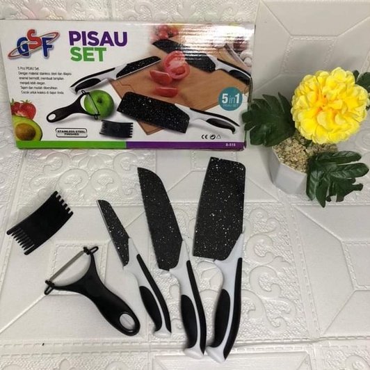 PISAU SET  5 PCS / PISAU TAJAM GRANITE