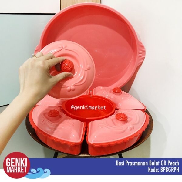 Prasmanan Bulat Jumbo 38cm 5in1 Tempat Penyimpanan Makanan