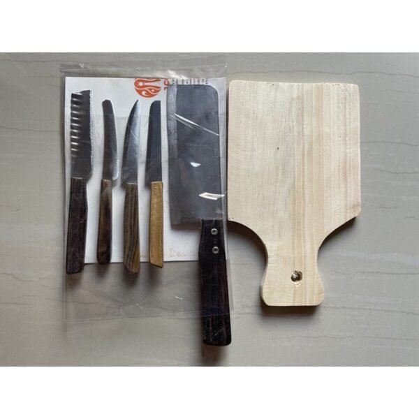 Pisau dapur 1 set isi 5 bahan stainless anti karat