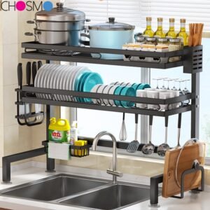 Rak Cuci Piring Wastafel Rak Dapur Anti Karat Stainless