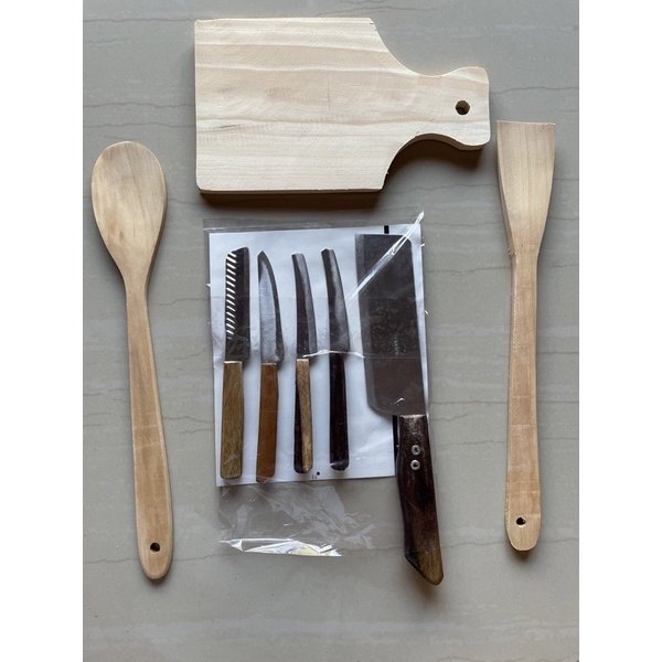 Pisau dapur 1 set isi 5 bahan stainless anti karat