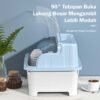 Rak  Pengering Mangkok rak piring plastik Dengan Tutup