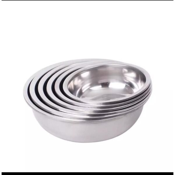 3ce2631ecac64c0594597a71b8e3af88 6 pcs Baskom stainless /panci /serbaguna set 6