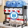 Rak Piring Wastafel Dapur Stainless Steel Multi-fungsi Dengan Penutup