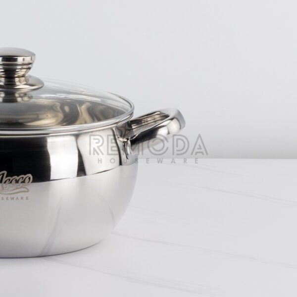 Soup Pot Silver & Gold 20-24cm Stainless Steel