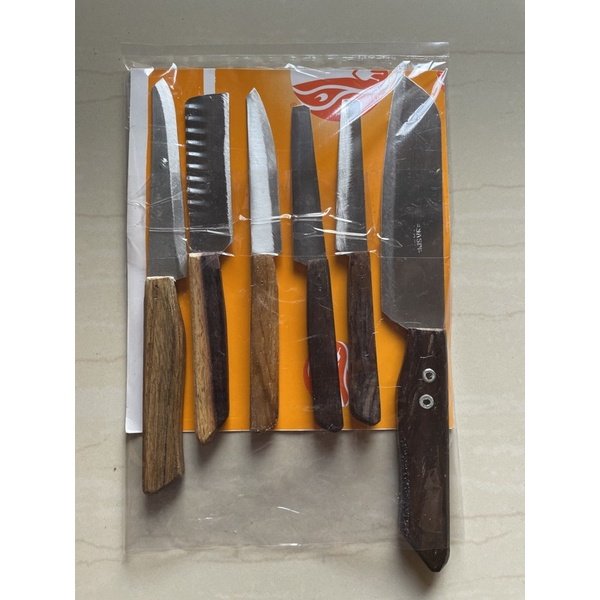 Pisau dapur 1 set isi 5 bahan stainless anti karat