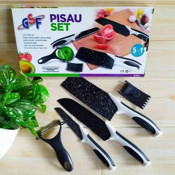 PISAU SET  5 PCS / PISAU TAJAM GRANITE
