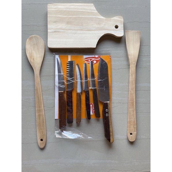Pisau dapur 1 set isi 5 bahan stainless anti karat
