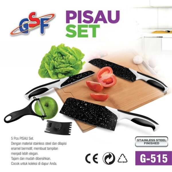 PISAU SET  5 PCS / PISAU TAJAM GRANITE