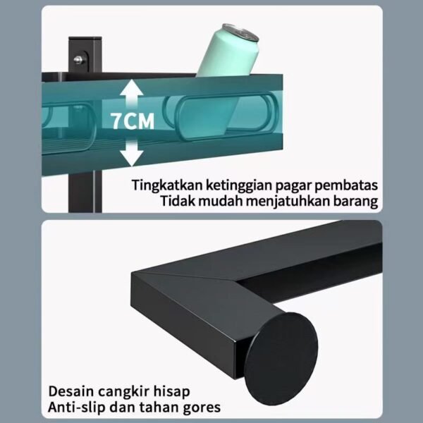 Rak Cuci Piring Wastafel Rak Dapur Anti Karat Stainless