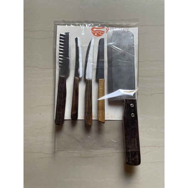 Pisau dapur 1 set isi 5 bahan stainless anti karat