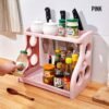 Rak Bumbu Dapur dan Pisau 2 Susun