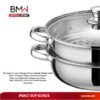 Panci Kukus Set Stainless Steel Panci Sup Steamer