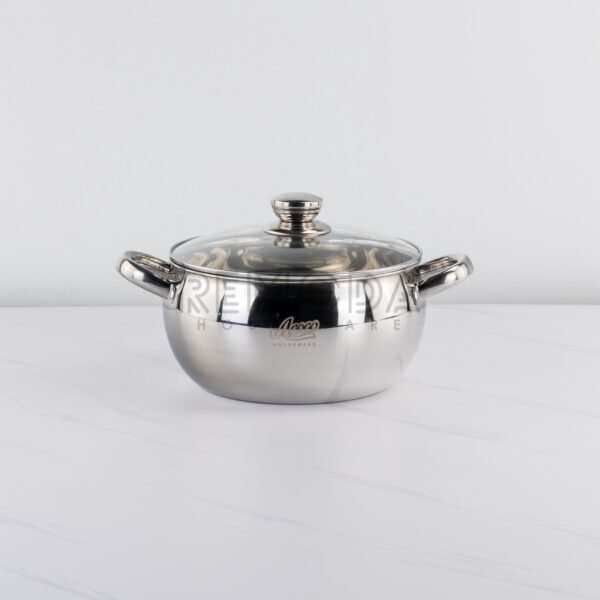 Soup Pot Silver & Gold 20-24cm Stainless Steel