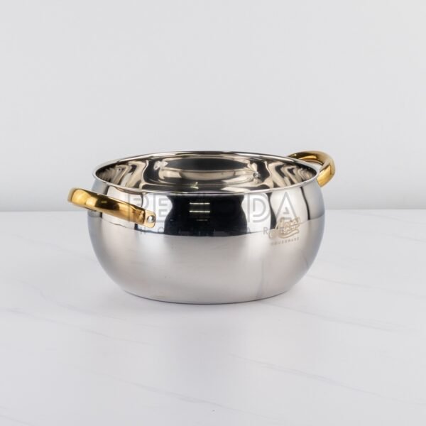Soup Pot Silver & Gold 20-24cm Stainless Steel