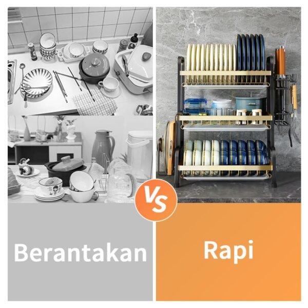 Rak Piring Dapur Stainless Steel