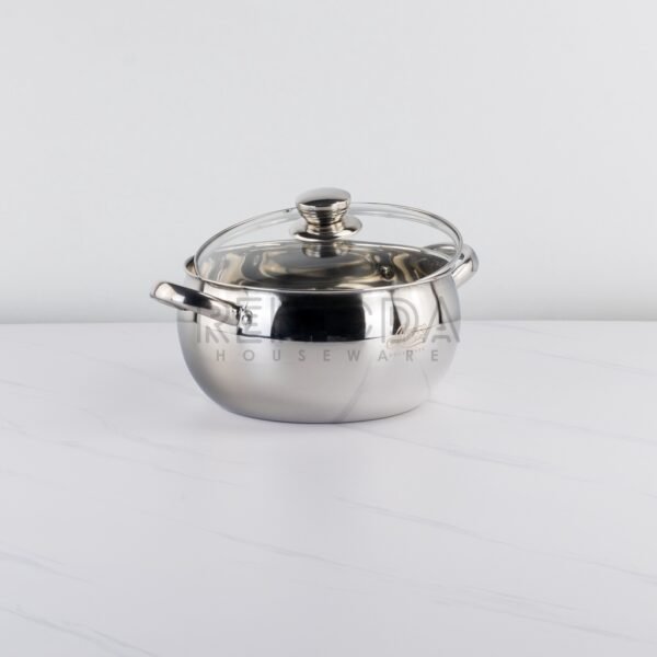 Soup Pot Silver & Gold 20-24cm Stainless Steel
