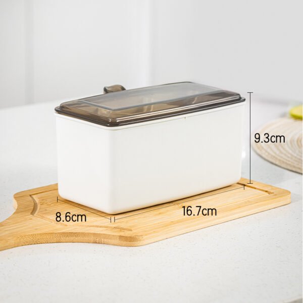 Vusign Tempat Bumbu Dapur / Kotak Bumbu 3 Sekat