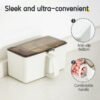 Vusign Tempat Bumbu Dapur / Kotak Bumbu 3 Sekat