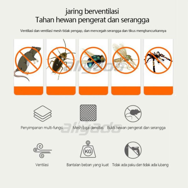Tudung Saji Besi ANTI KARAT - Penutup Makanan Anti Lalat & Debu