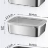 Kotak makanan kulkas stainless anti karat buah sayur daging