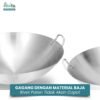 Wajan Penggorengan Stainless Steel Anti Lengket