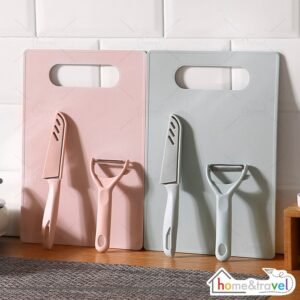 Pisau Set Talenan 3 In 1 Pengupas Buah Anti Karat