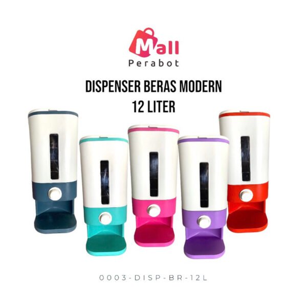 Wadah Penyimpanan Beras Otomatis Dispenser Beras 12 Liter Rice Dispencer