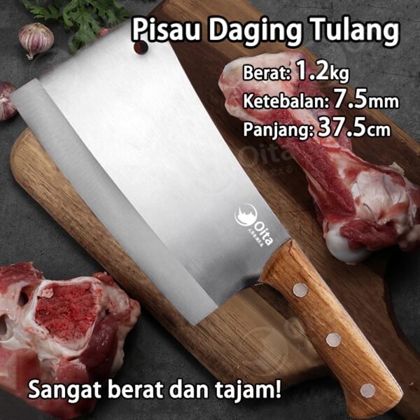 Pisau Daging Baja Tahan Karat