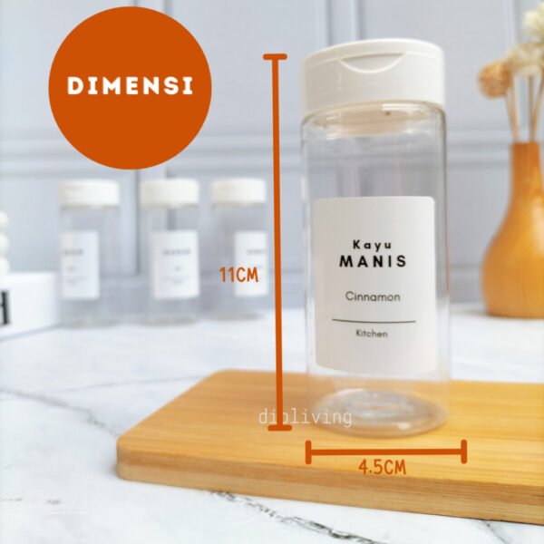 id-11134207-7r98p-lvq1xlqisr67eb Toples Tempat Bumbu Dapur 140ml PUTIH Aesthetic
