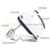 Mixer Elektrik 7 Speed Alat Pengaduk Otomatis 7 Level