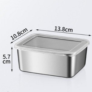 Kotak makanan kulkas stainless anti karat buah sayur daging