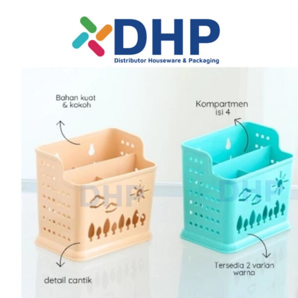 Tempat Sendok SUNNY Warna Elegan 4 Sekat