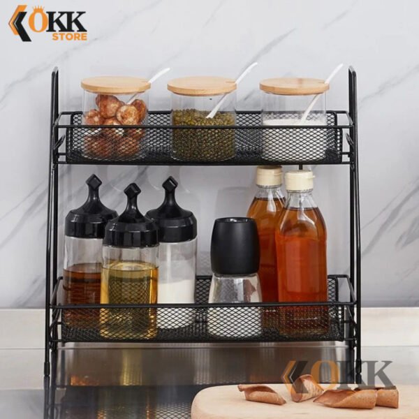 Rak Bumbu Dapur Bahan Besi Anti Karat