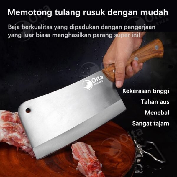 Pisau Daging Baja Tahan Karat