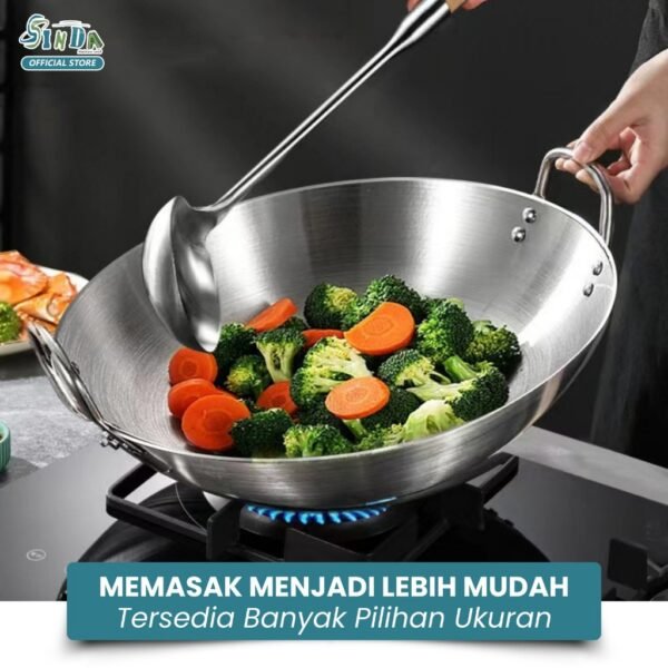 Wajan Penggorengan Stainless Steel Anti Lengket