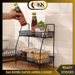 Rak Bumbu Dapur Bahan Besi Anti Karat